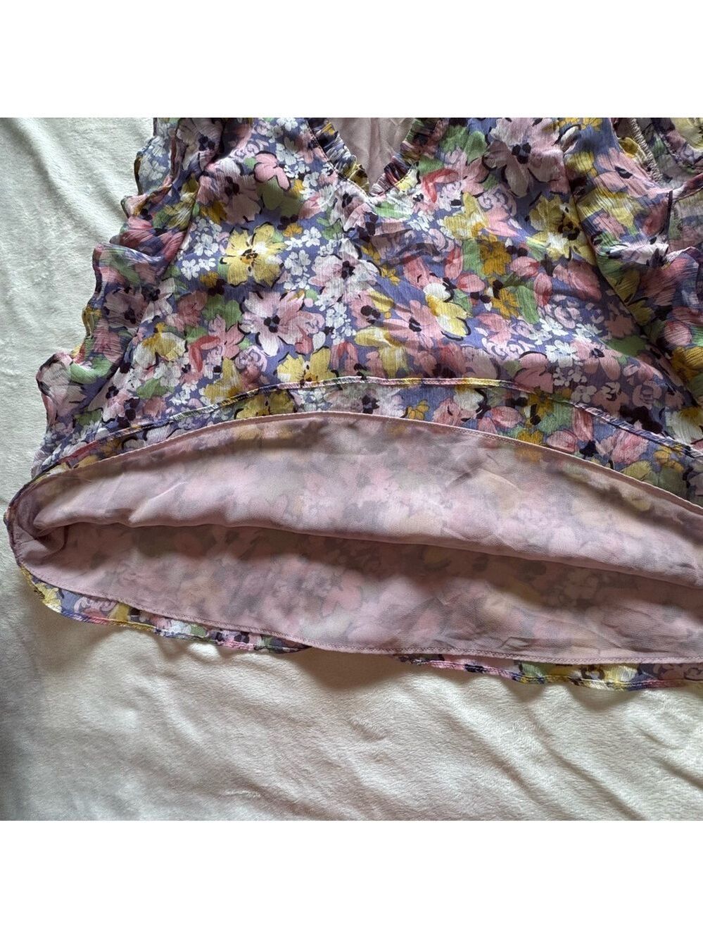Kori Multicolor Floral Ruffle Blouse - Picture 6 of 8